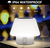 Solar LED Outdoor Table Lamp | Portable Camping & Garden Light | Dual USB & Solar Charging