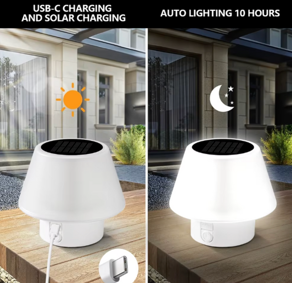 Solar LED Outdoor Table Lamp