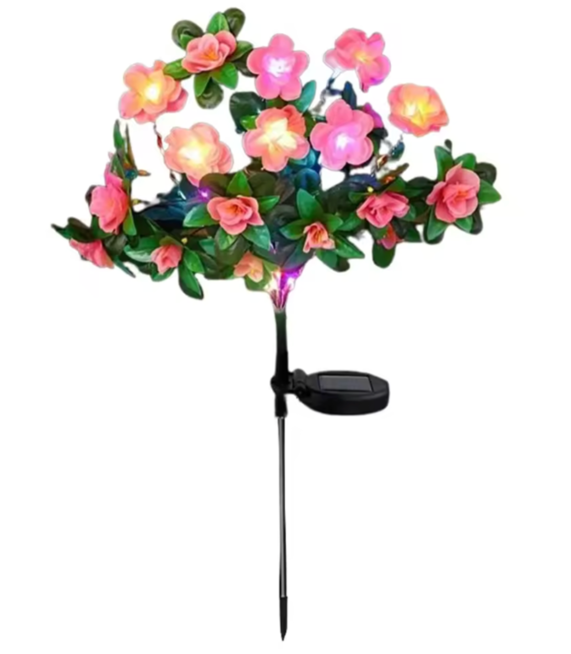 Solar Azalea Flower Garden Light | Waterproof LED Landscape Stake | Outdoor Floral Decor