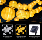 Solar LED Globe String Lights | Solar-Powered Garden Garland | Outdoor Patio & Party Decor