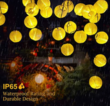 Solar LED Globe String Lights | Solar-Powered Garden Garland | Outdoor Patio & Party Decor