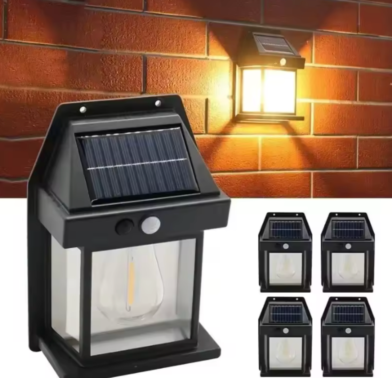 Solar LED Wall Light | Motion Sensor & IP65 Waterproof | Outdoor Security & Garden Lighting