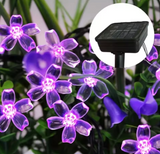 Solar Flower LED String Lights | IP65 Waterproof Fairy Lights | Garden & Outdoor Landscape Decor