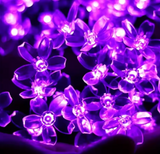 Solar Flower LED String Lights | IP65 Waterproof Fairy Lights | Garden & Outdoor Landscape Decor