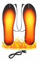 USB Heated Insoles | Washable Thermal Shoe Inserts | Trimmable Fit (104–122°F)