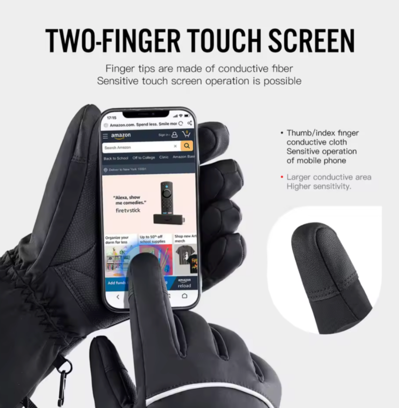 Heated Winter Gloves | Waterproof & Touchscreen Compatible | Rechargeable Winter Gear