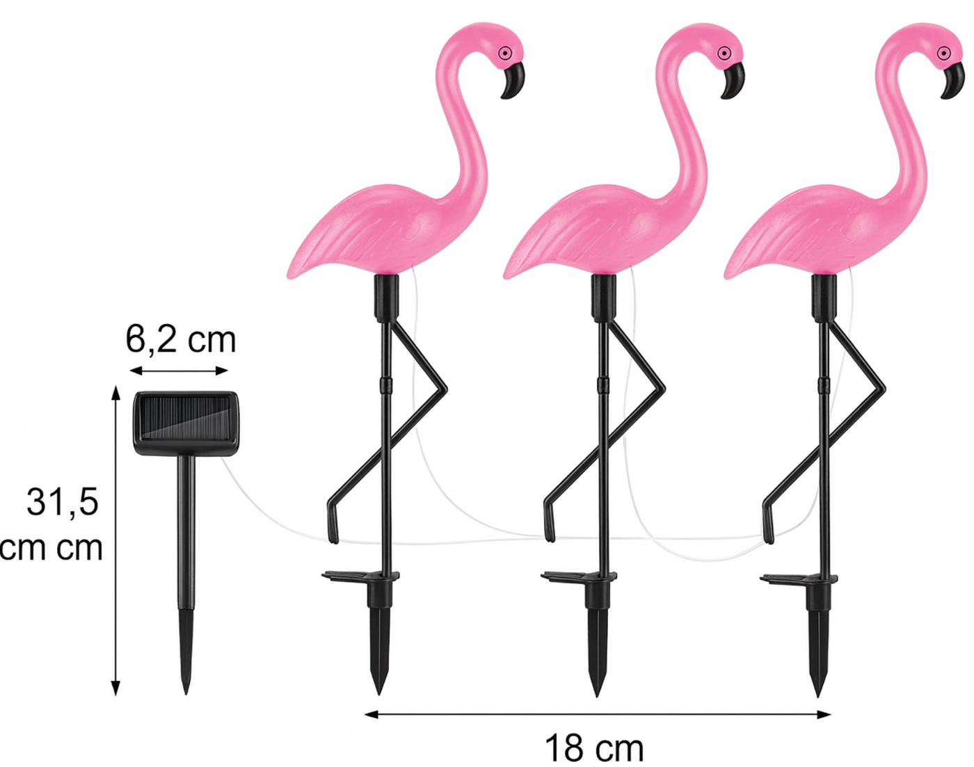 Solar Flamingo Garden Light | Pink LED Landscape Figurine with Auto On/Off