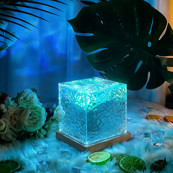 Crystal RGB Table Lamp | 16-Color LED Mood Light | 3D Visual Effect & Remote Control