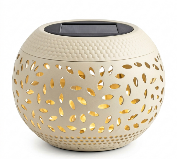 Solar-Powered Metal Lattice Lantern