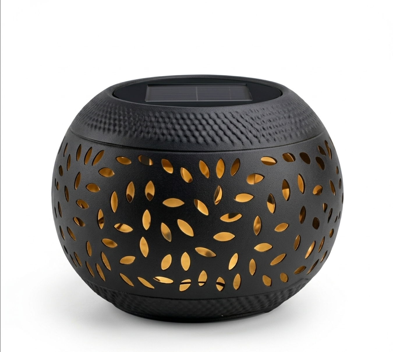 Solar-Powered Metal Lattice Lantern | Dual-Spectrum Outdoor Light