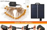 Solar String Lights | 23ft Vintage Hemp Rope Edition