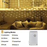 Solar LED Net Lights | Outdoor Mesh Garden & Patio Lighting | Remote Control & Multi-Mode Decor