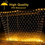 Solar LED Net Lights | Outdoor Mesh Garden & Patio Lighting | Remote Control & Multi-Mode Decor