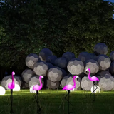 Solar Flamingo Garden Light | Pink LED Landscape Figurine with Auto On/Off