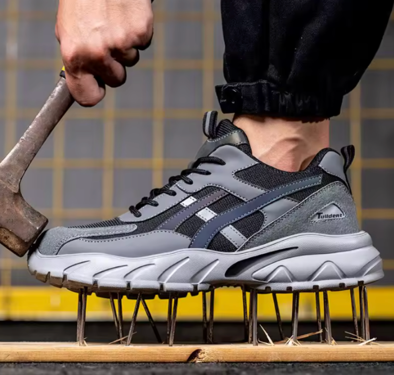 Men's Steel Toe Safety Work Shoes | Lightweight & Puncture-Resistant Sole | Breathable Work Shoes
