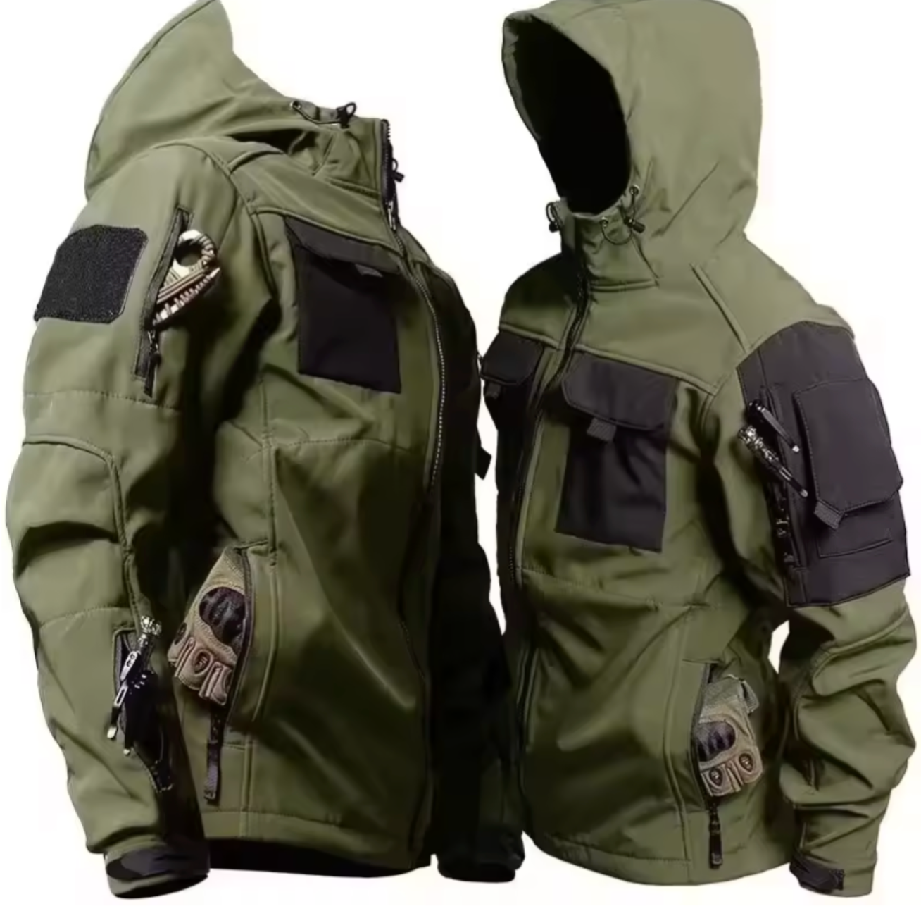 Men's Tactical Softshell Jacket | Waterproof & Windproof Performance | Outdoor Hooded Combat Gear
