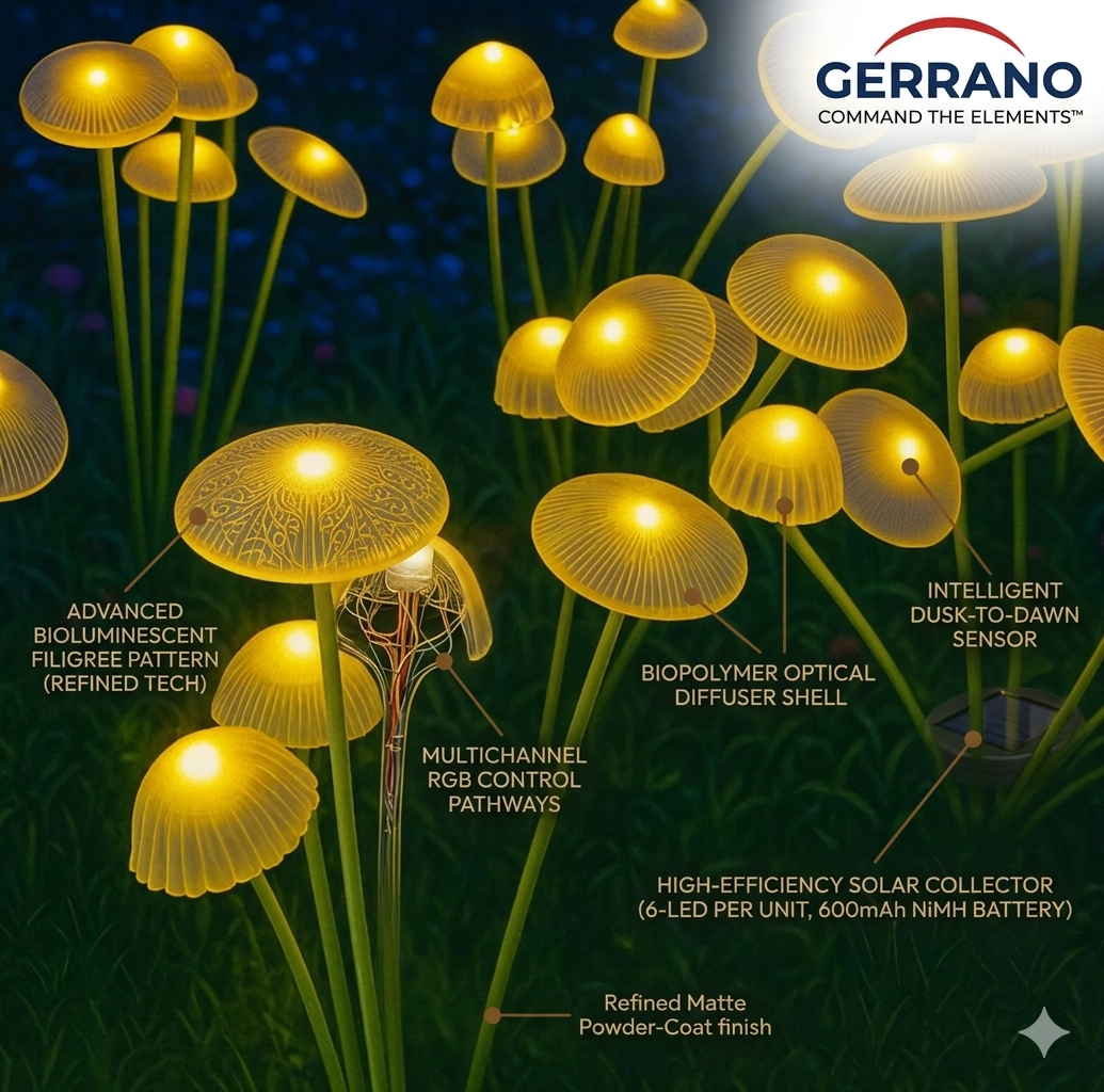BioBloom Garden Lights | Solar Jellyfish Path Markers | 6 LED per Unit