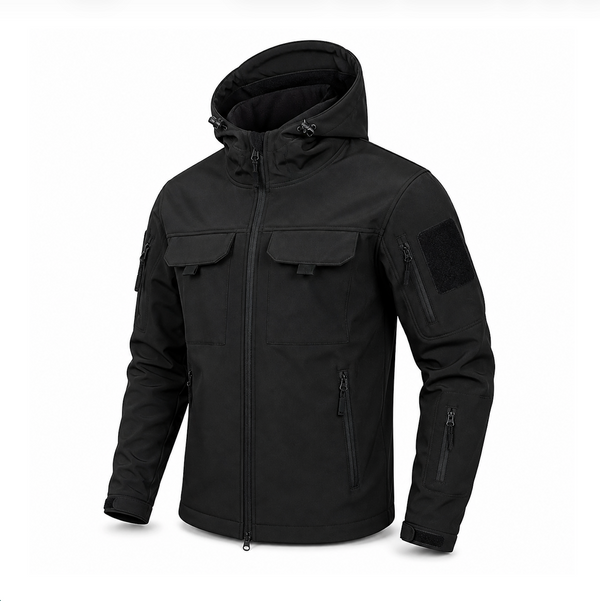 Men's Tactical Softshell Jacket | Waterproof & Windproof Performance | Outdoor Hooded Combat Gear