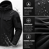 Men's Tactical Softshell Jacket | Waterproof & Windproof Performance | Outdoor Hooded Combat Gear