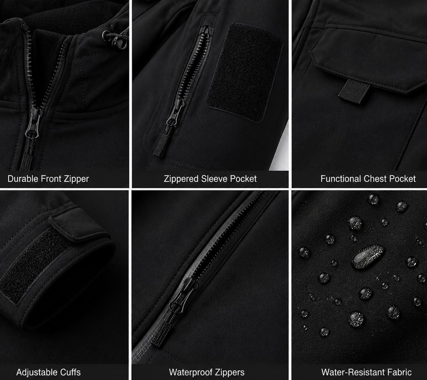 Men's Tactical Softshell Jacket | Waterproof & Windproof Performance | Outdoor Hooded Combat Gear