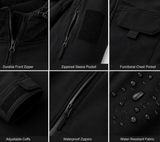 Men's Tactical Softshell Jacket | Waterproof & Windproof Performance | Outdoor Hooded Combat Gear