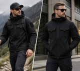 Men's Tactical Softshell Jacket | Waterproof & Windproof Performance | Outdoor Hooded Combat Gear