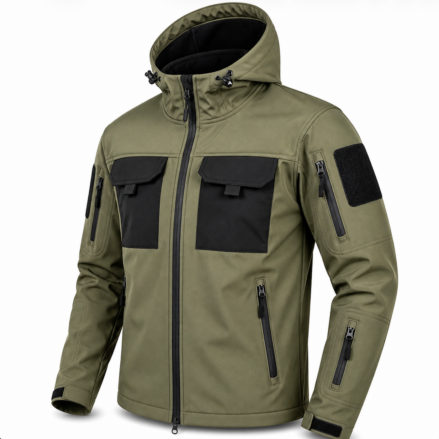 Men's Tactical Softshell Jacket | Waterproof & Windproof Performance | Outdoor Hooded Combat Gear