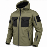 Men's Tactical Softshell Jacket | Waterproof & Windproof Performance | Outdoor Hooded Combat Gear